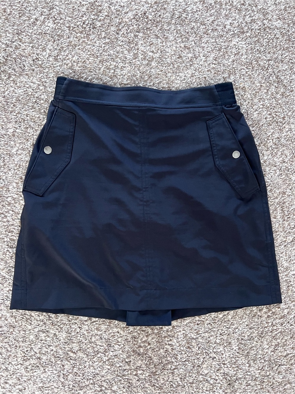Athleta Black Skort with Snap Pockets